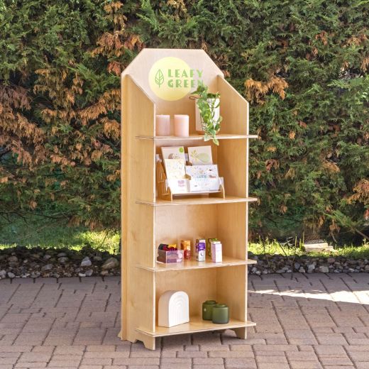 Collapsible display shelves discount